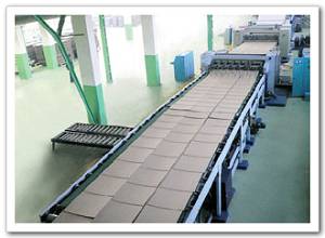corrugated paperboard production line